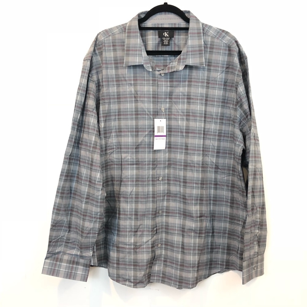 New Calvin Klein plaid XXL Infinite button down